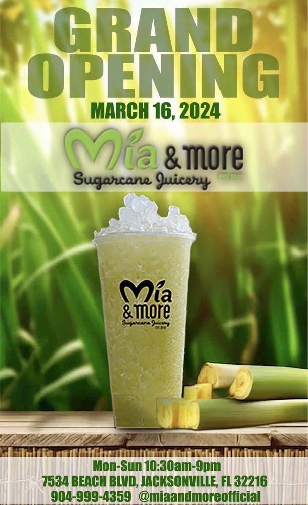 Mia & More Sugarcane Juicery