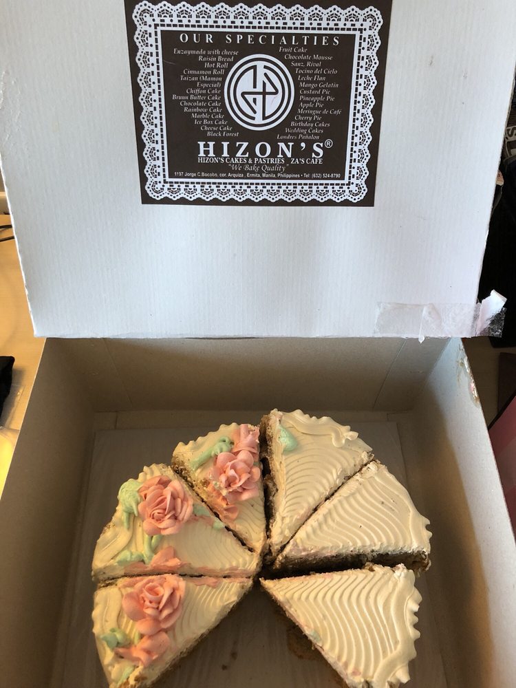 Hizon’s Cakes & Pastries Bakeries 1197 Bocobo Street, Manila