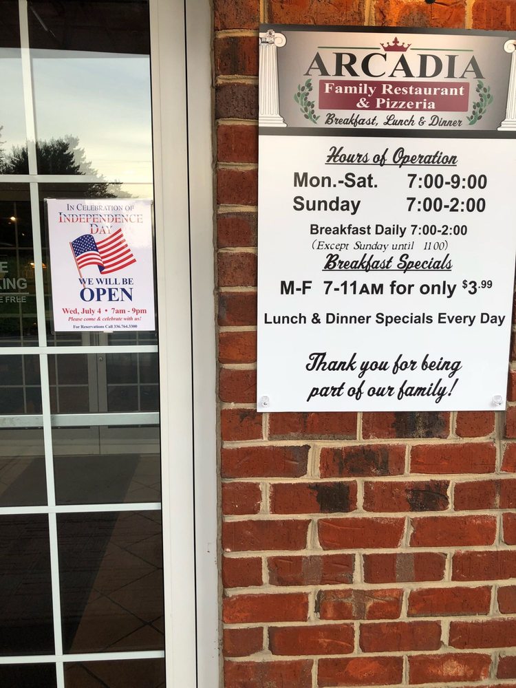 Arcadia Family Restaurant American (Traditional) 125 Millers Creek