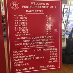 Pentagon City Mall Parking Validation Pentagon City Mall Parking Validation