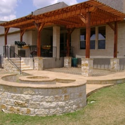 Outdoor Patio with Pergola and Fire Pit option - Yelp