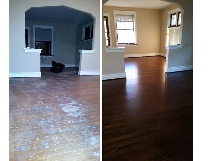 Before Old Carpet Glue Paint Pet Stains After Rich Smooth Photo Of Abeln Floor Systems St Louis Mo United States Before