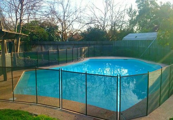This Removable Pool Fence In Clovis Ca Features Our Black Pet Mesh Photo Of Guardian Pool Fence Systems Fresno Ca United States This Removable