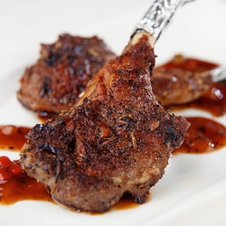 Photo of Ping's Seafood - New York, NY, United States. rosemary thyme veal chop