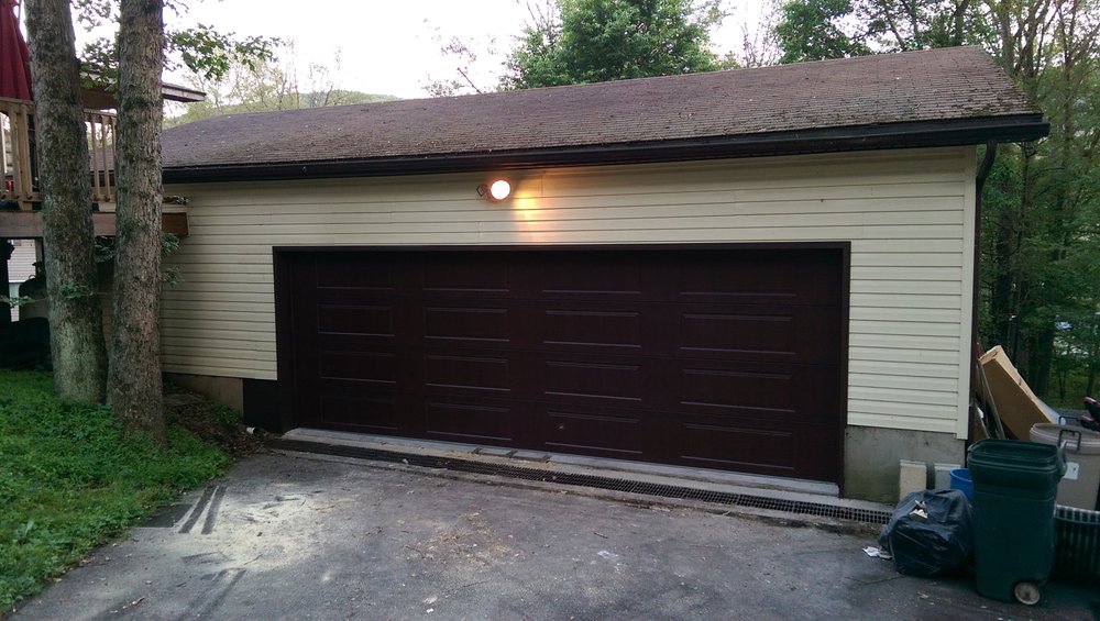 After Framed 2 Doors To Fit 1 Big Door Yelp Photo Of Palmerton Garage Doors Pa United States After Framed