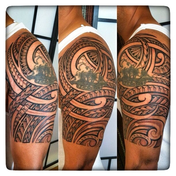 polynesian chest to half sleeve tattoo yelp polynesian chest to half sleeve tattoo yelp