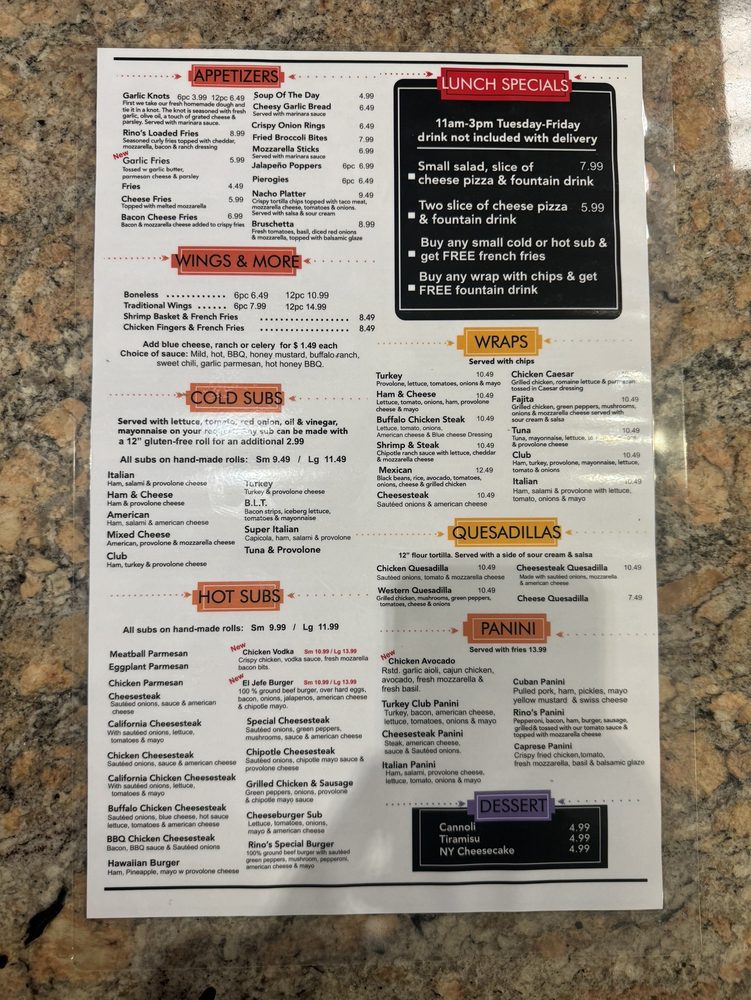 Rino's Pizza