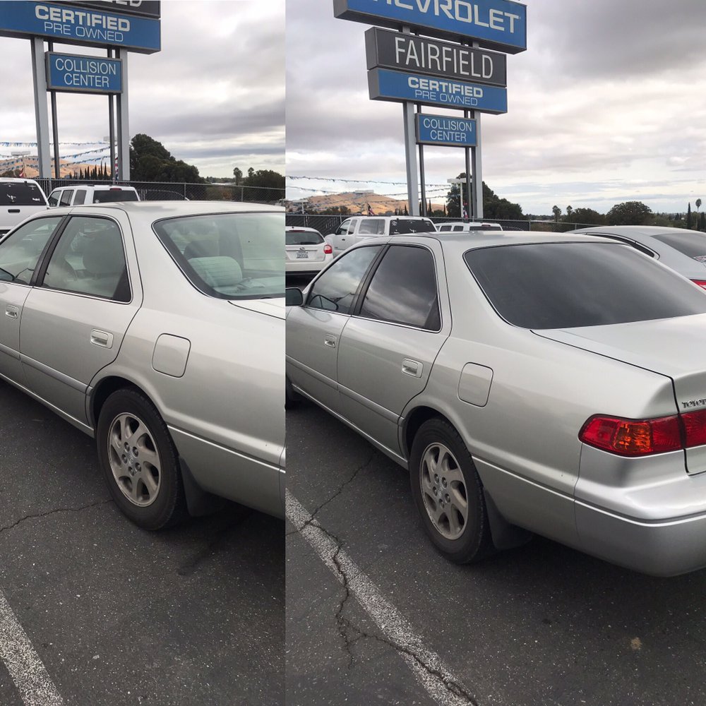 2001 Toyota Camry 5 On The Rear Windows F 55 Front Photo Of Tint Masters Fairfield Ca United States 2001 Toyota Camry 5
