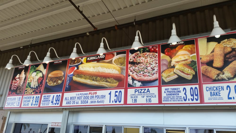 Online Menu Of Costco Food Court Restaurant Commerce California