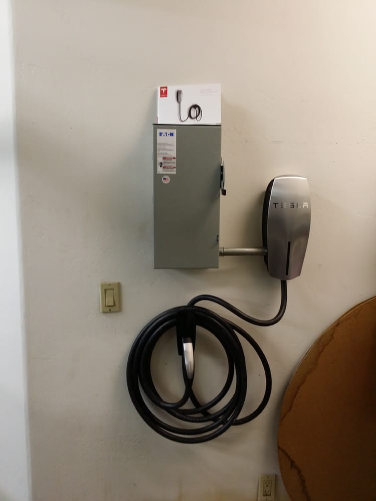 Tesla 100 Amp HPWC (High Power Wall Connector) garage ...