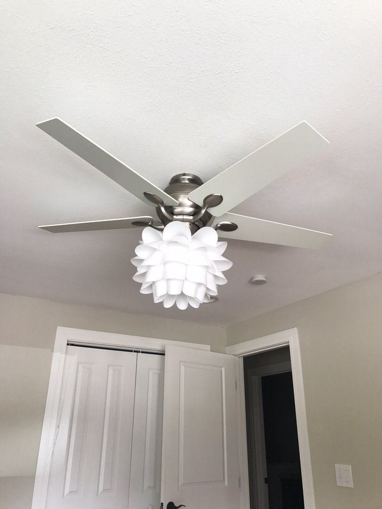 Fan And Light Installation Where There Had Been No Fixture Photo Of Alpha Electrical Contractors Inc Lakewood Co United States Fan