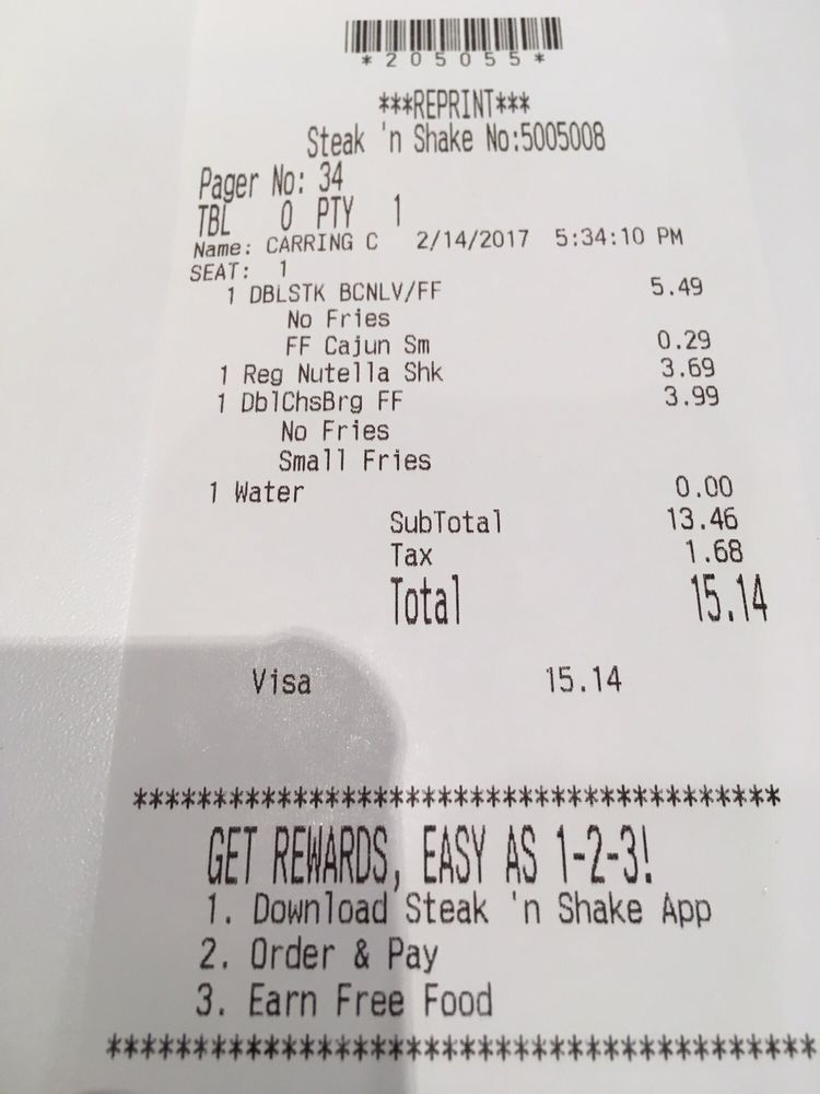 itemized receipt