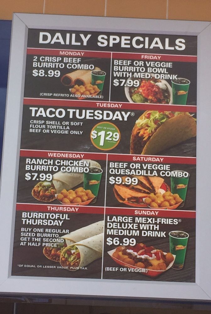 Taco time coupons