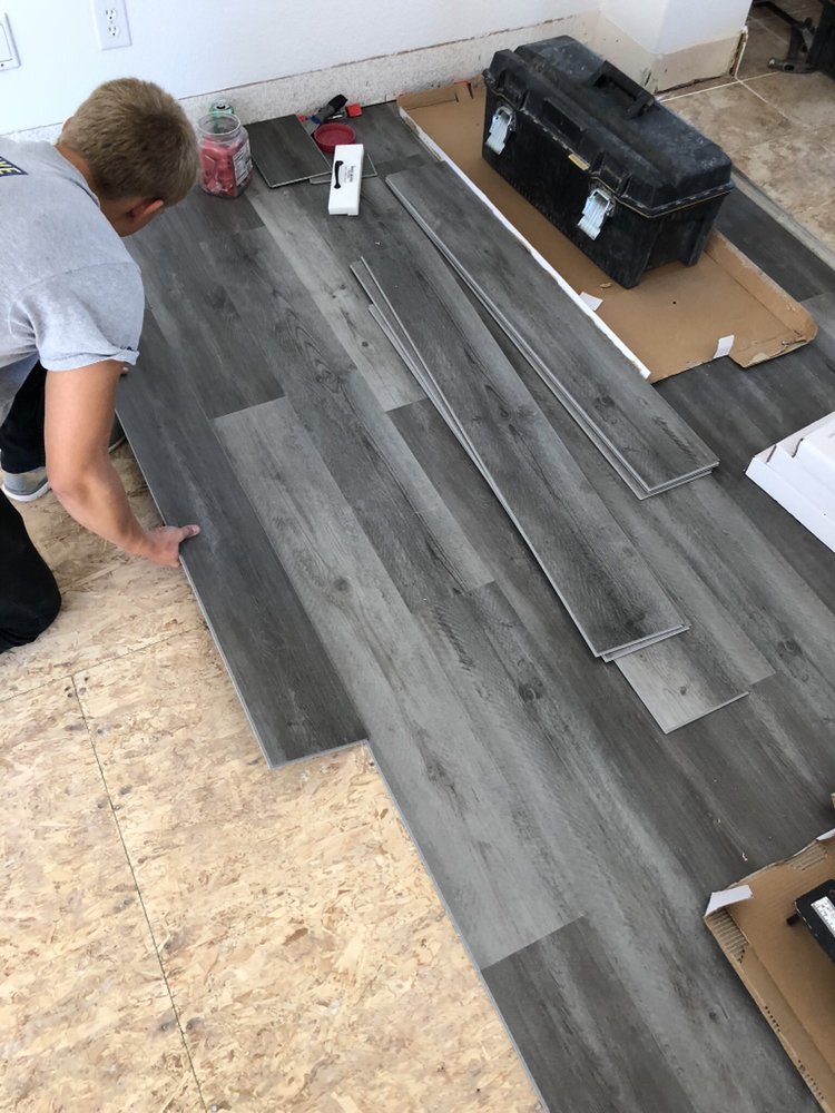 Luxury Vinyl Plank Wpc Installation In Progress Yelp Photo Of Euro Flooring Sacramento Ca United States Luxury Vinyl Plank