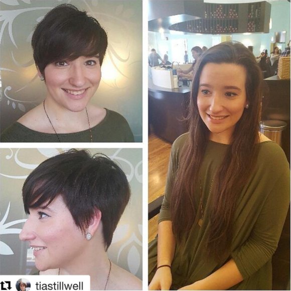 Haircut Transformation From Long Layers To Short Fun Textured