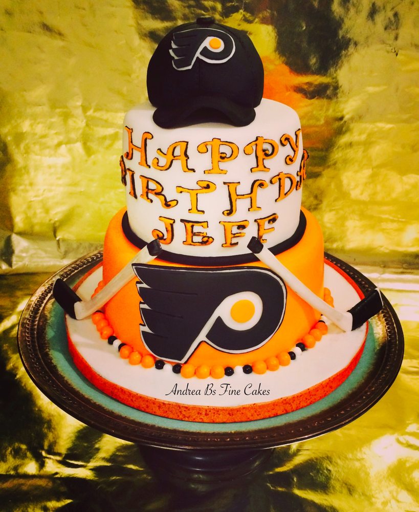philadelphia flyers cake by andrea bs fine cakes yelp flyers cake