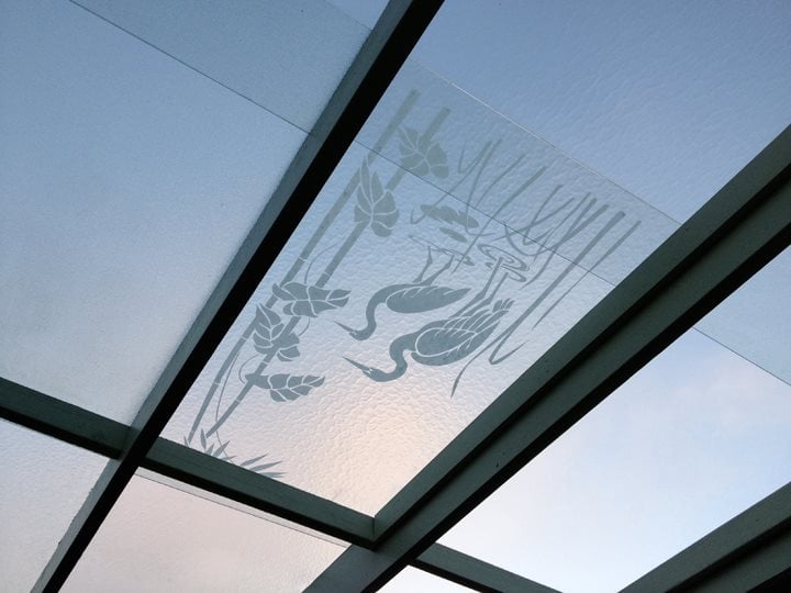 Greenhouse Ceiling Made Of 49 Reclaimed Shower Doors Yelp Photo Of Clement Nursery San Francisco Ca United States Greenhouse Ceiling Made