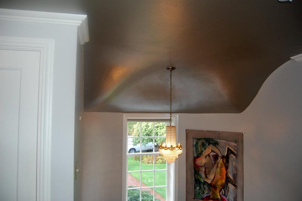 Contoured Ceiling Painted With Metallic Paint Yelp Photo Of A Fresh Coat Painting Beaverton Or United States Contoured Ceiling