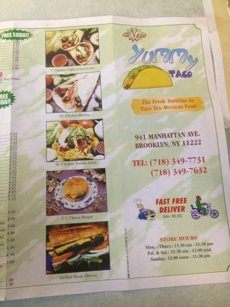 Yummy Taco 14 Photos & 47 Reviews Mexican 941 Manhattan Ave