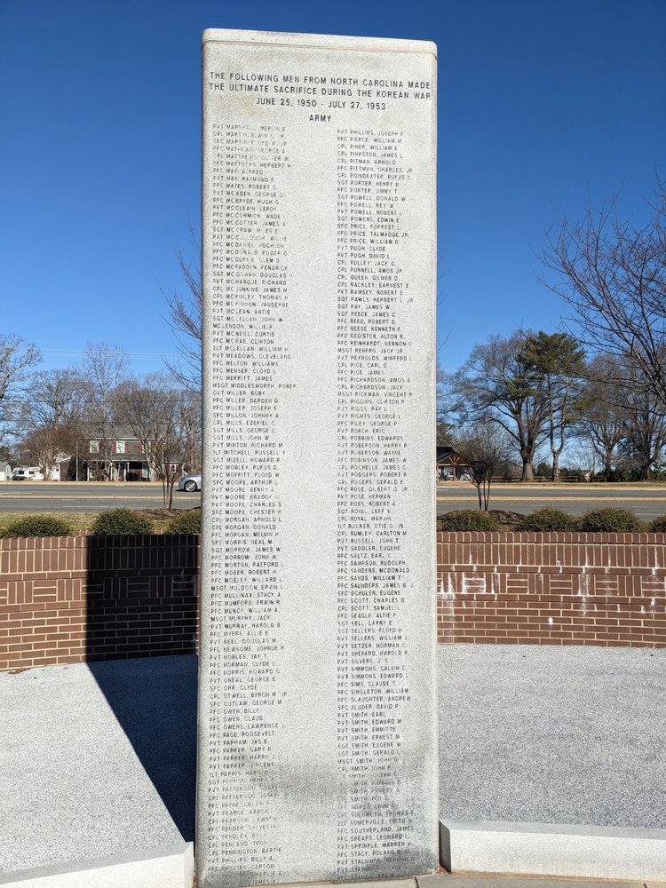 The North Carolina Korean War Veterans Memorial