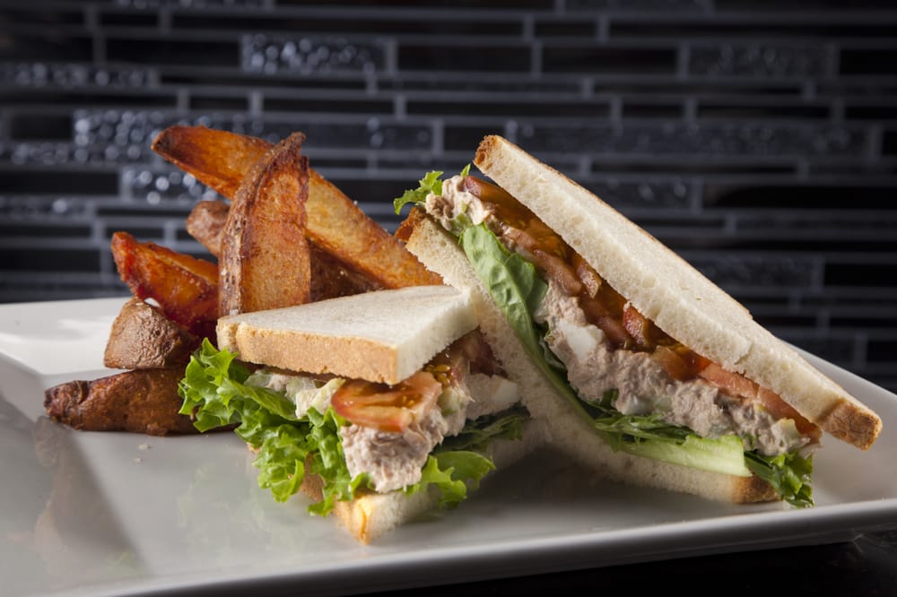 Tuna Salad Sandwich On White Bread Lettuce And Tomato Yelp