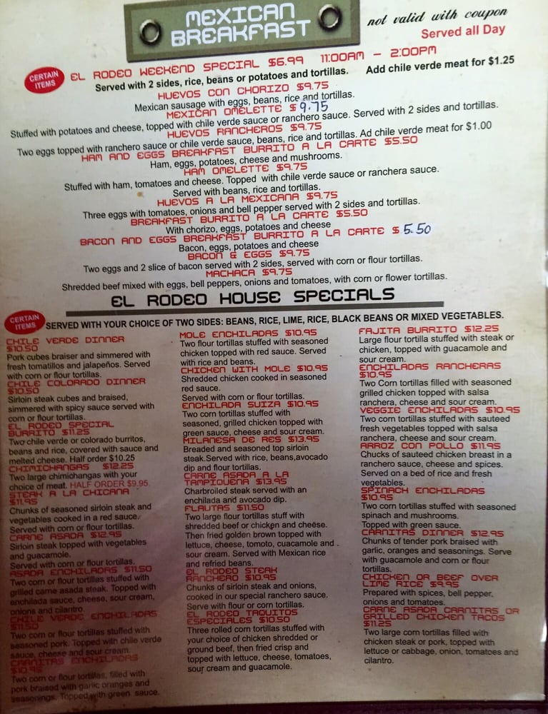 El Rodeo Mexican Restaurant 36 Photos & 70 Reviews Mexican 40 W