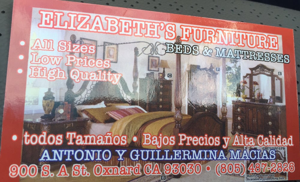 Elizabeth’s Furniture Furniture Stores 900 S A St, Oxnard, CA