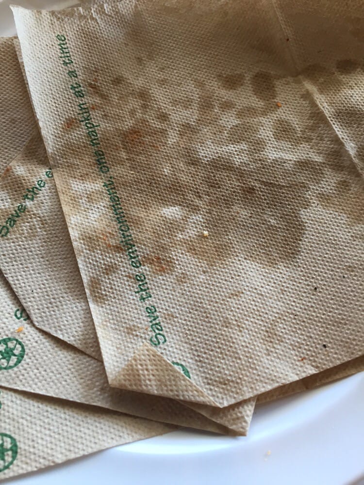 Had To Use Napkins Wipe The Grease Yelp Photo Of Round Table Milpitas Ca United States Had To Use