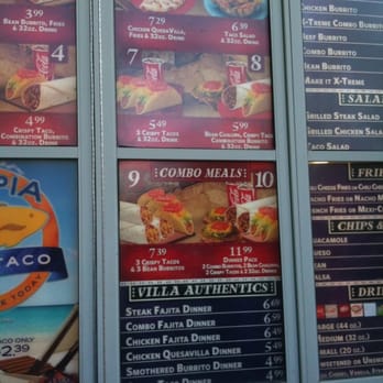 Taco Villa Menu And Prices Taco Villa Menu And Prices