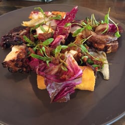 Photo of Fix Wine Bar + Restaurant - Sydney New South Wales, Australia. Grilled octopus with polenta
