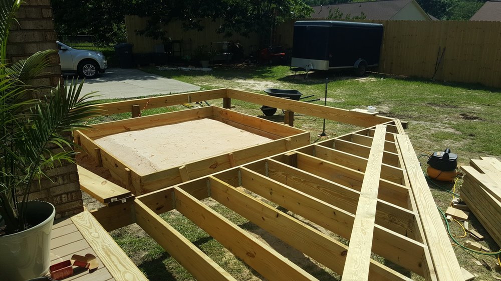 Hot Tub Support Under New Deck Yelp