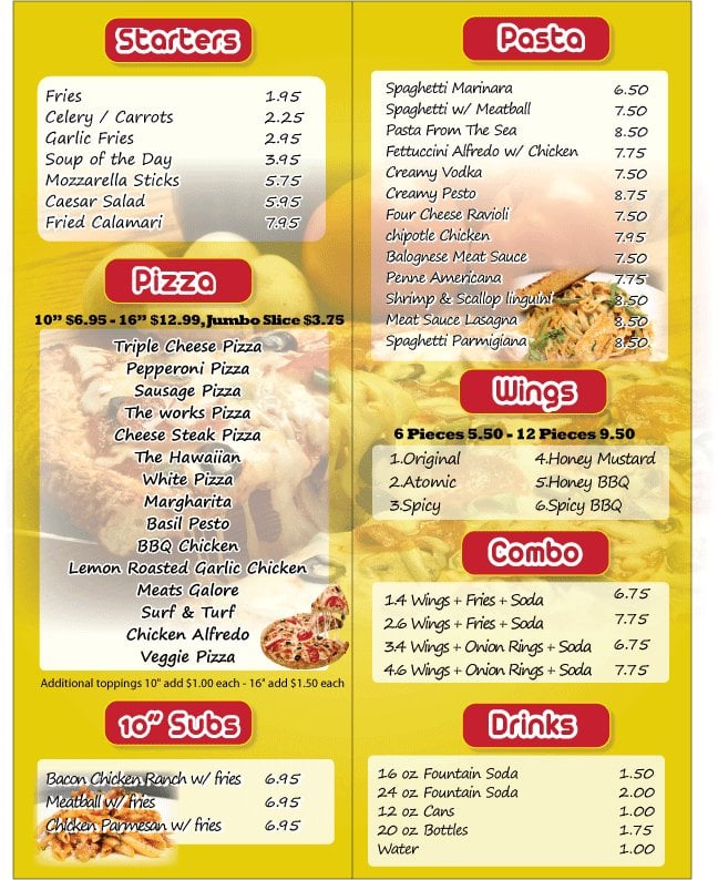 Heavenly Wings Menu Yelp