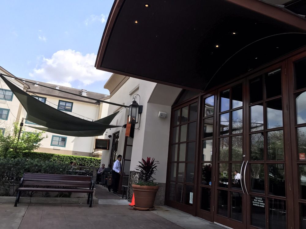 Outdoor Dining Area Next To Front Entrance Yelp Photo Of Grotto Ristorante Houston Tx United States Outdoor Dining Area Next