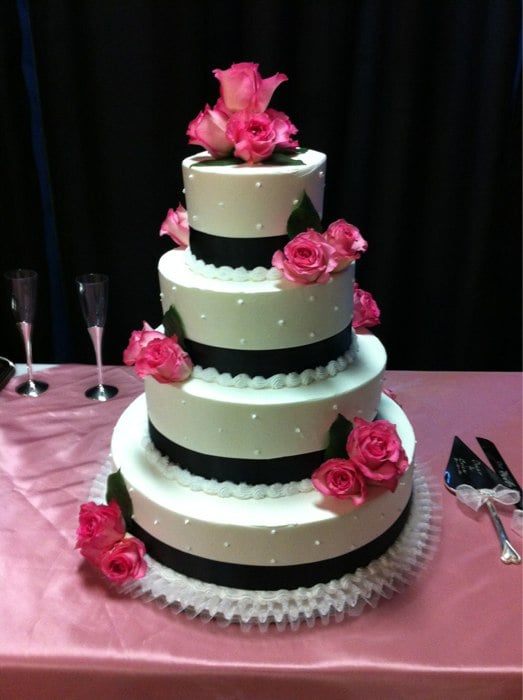 Thick black ribbon, dot with fresh flower - Yelp