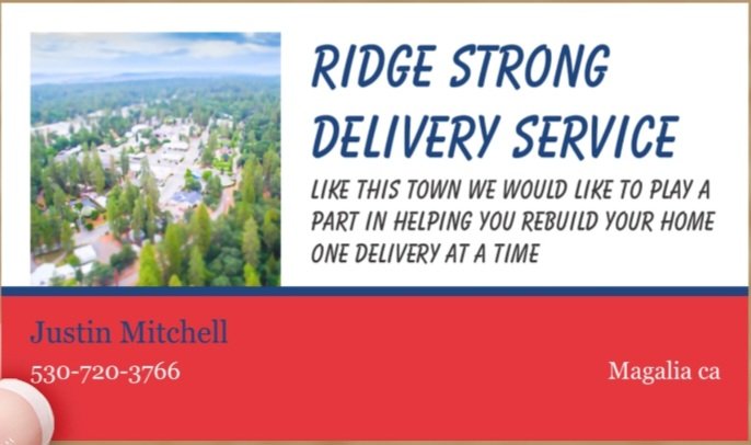 Ridge Strong Delivery Service