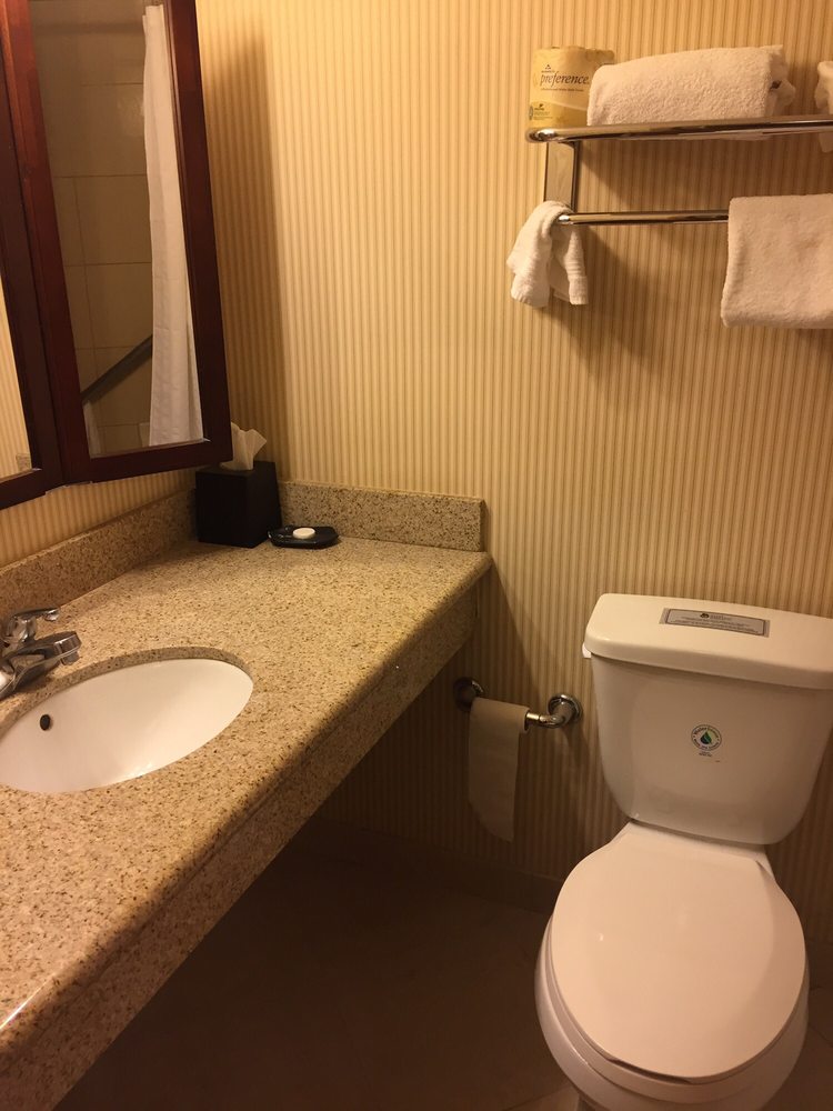 The Bathroom It Was Pretty Small Yelp 780 Photos For Anaheim Majestic Garden Hotel