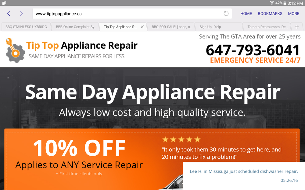 Tiptop Appliance Repair