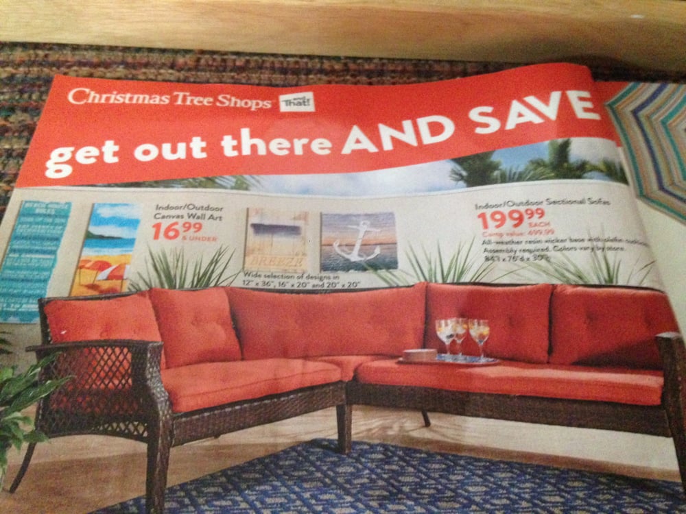 how do you send out ads then not have what you advertise in any of christmas tree shop employment