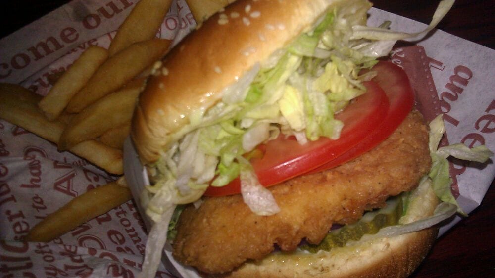 Crispy Chicken Burger w/ Fries - Yelp