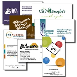 Photo of Urban Press - Seattle, WA, United States. Business cards, full color or duotone.