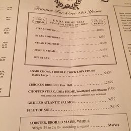 Photos for Peter Luger Steak House | Menu - Yelp