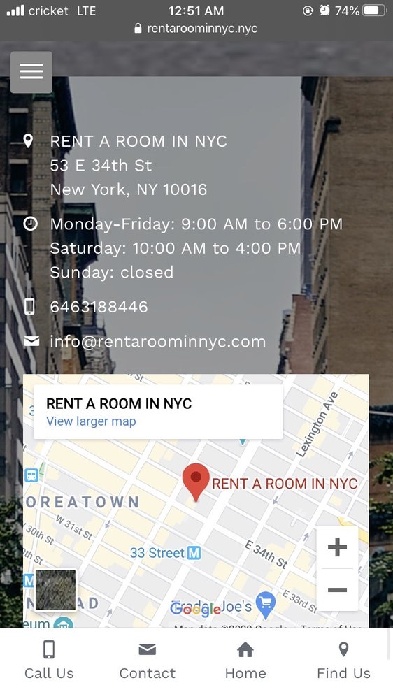 Rent a Room In Nyc