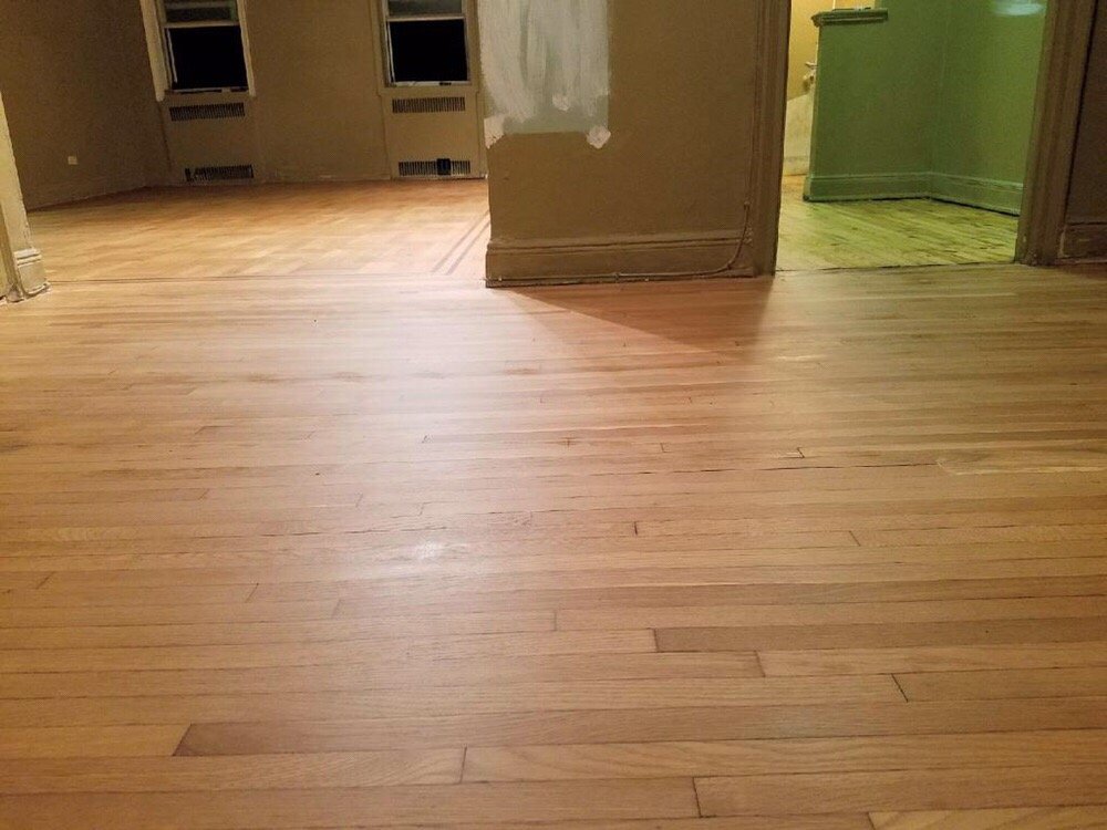 Sand And Refinish With One Coat Of Bona Amber Seal Two