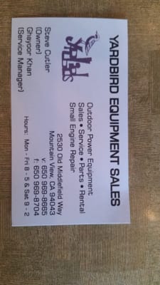 Yardbird Equipment S 2532 Old Middlefield Way Mountain View Ca Hotels Nearby