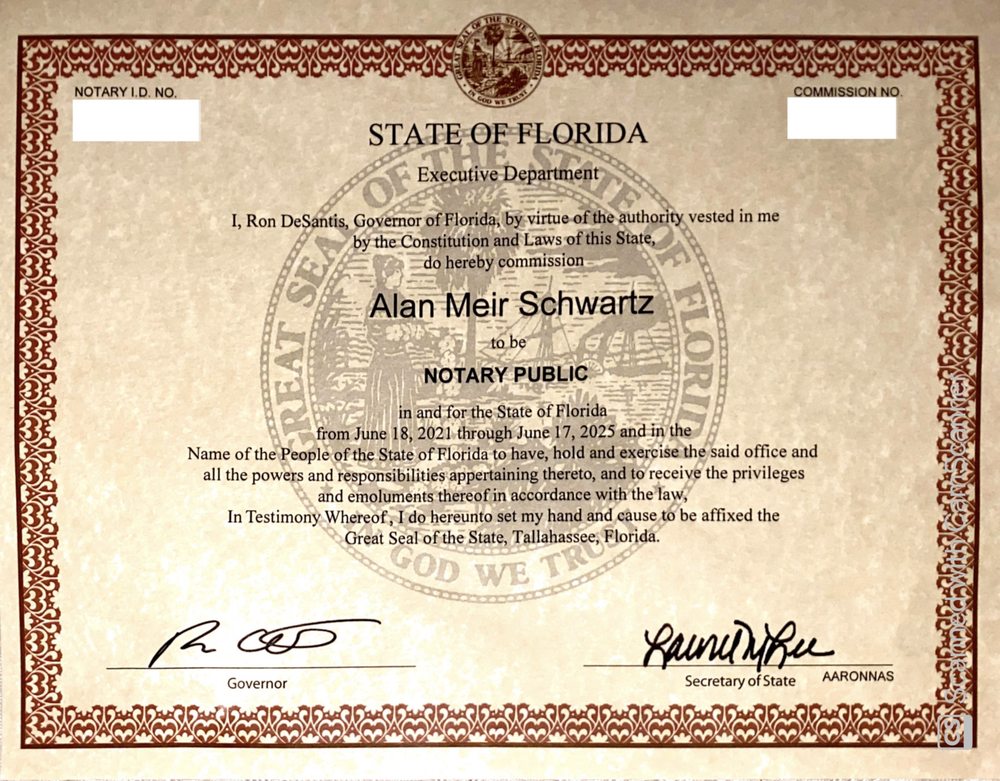 Alan M Schwartz Mobile Notary