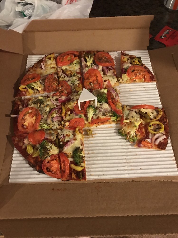 Garden Veggie Lite Pizza Thin Cajun Crust Yelp