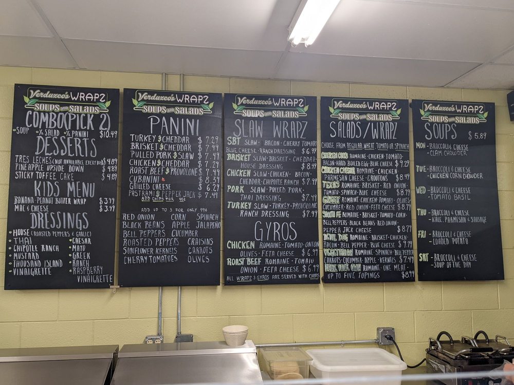 Verduzco's Wrapz Soups and Salads
