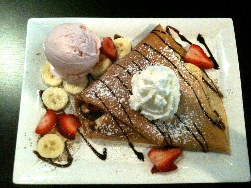 Simply nutella crepe with strawberries and bananas Yelp