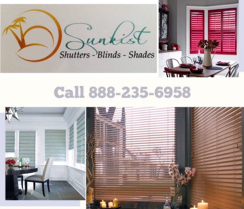 Sunkist Shutters Blinds & Shades