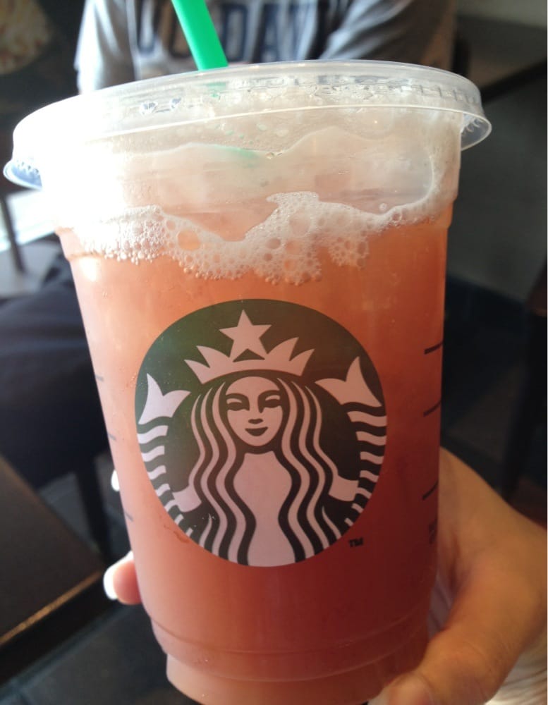 Black tea lemonade with a splash of strawberry purée, no need for